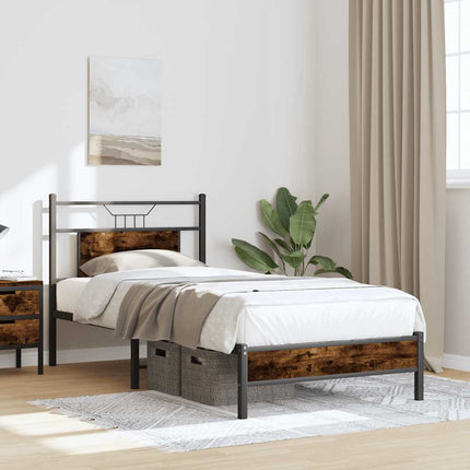 Giroletto senza Materasso Rovere Fumo 75x190 cm in Truciolato