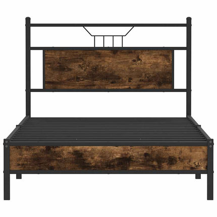 Giroletto senza Materasso Rovere Fumo 100x190 cm in Truciolato