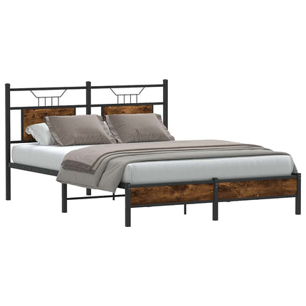 Giroletto senza Materasso Rovere Fumo 150x200 cm in Truciolato