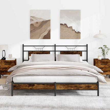 Giroletto senza Materasso Rovere Fumo 183x203 cm in Truciolato