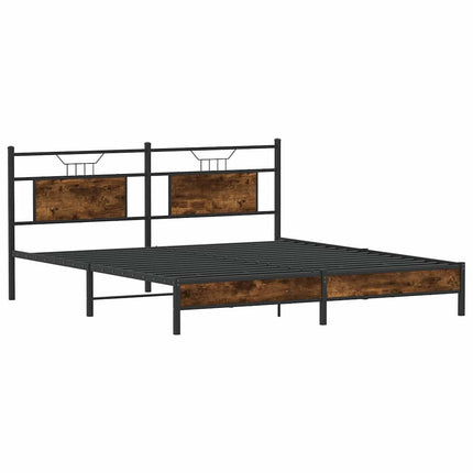 Giroletto senza Materasso Rovere Fumo 183x213 cm in Truciolato