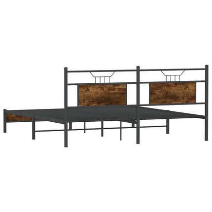 Giroletto senza Materasso Rovere Fumo 183x213 cm in Truciolato