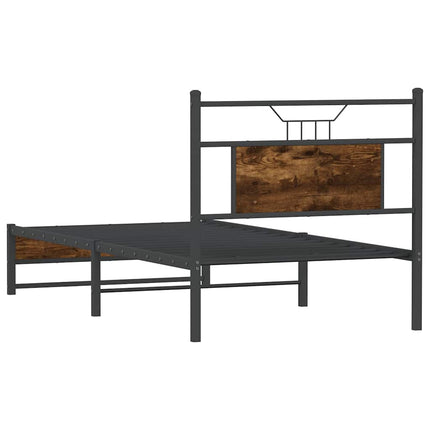 Giroletto senza Materasso Rovere Fumo 90x190 cm in Truciolato