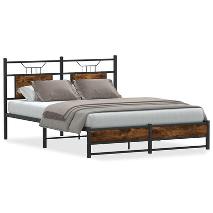 Giroletto senza Materasso Rovere Fumo 137x190 cm in Truciolato
