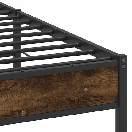 Giroletto senza Materasso Rovere Fumo 137x190 cm in Truciolato