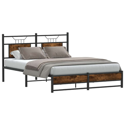 Giroletto senza Materasso Rovere Fumo 140x190 cm in Truciolato