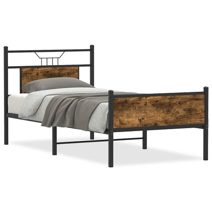 Giroletto senza Materasso Rovere Fumo 90x190 cm in Truciolato