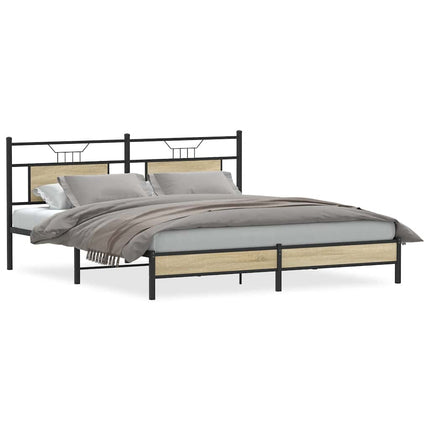 Giroletto senza Materasso Rovere Sonoma 183x213cm in Truciolato