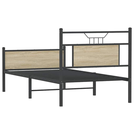 Giroletto senza Materasso Rovere Sonoma 90x200 cm in Truciolato