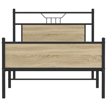 Giroletto senza Materasso Rovere Sonoma 100x190cm in Truciolato