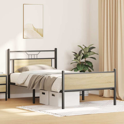 Giroletto senza Materasso Rovere Sonoma 107x203cm in Truciolato
