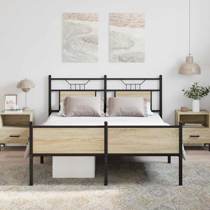 Giroletto senza Materasso Rovere Sonoma 140x200cm in Truciolato