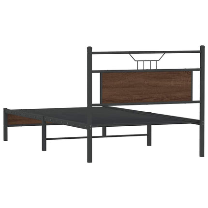 Giroletto senza Materasso Rovere Marrone 100x200 cm Truciolato