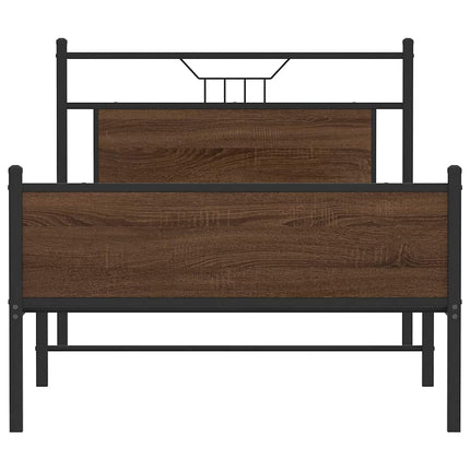 Giroletto senza Materasso Rovere Marrone 100x190 cm Truciolato
