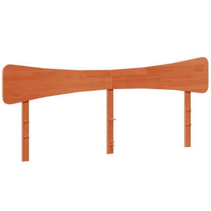 Giroletto senza Materasso Marrone Cera 200x200 cm Legno di Pino