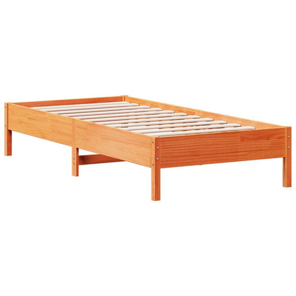 Giroletto senza Materasso Marrone Cera 90x200 cm Massello Pino