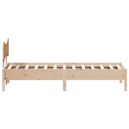 Letto senza Materasso 90x190 cm in Legno Massello di Pino