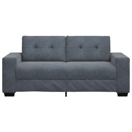Divano Divanetto Grigio Scuro 140 cm in Velluto