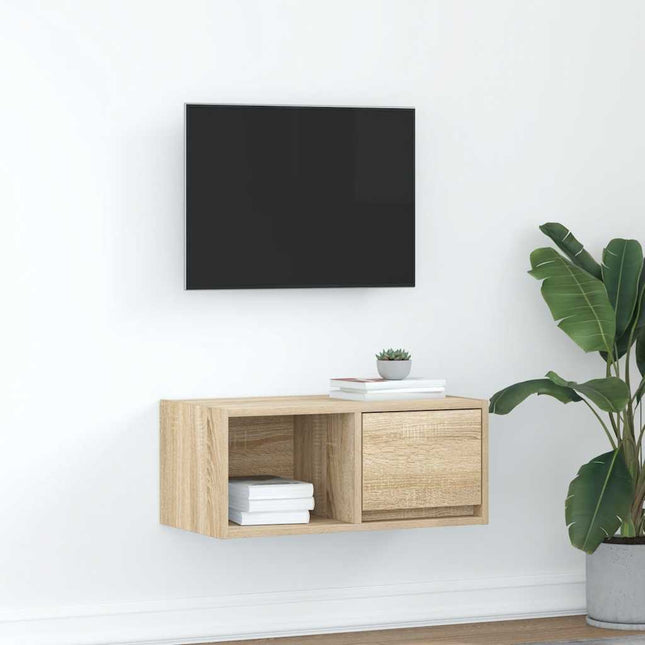 Mobile Porta TV Rovere Sonoma 60x31x25,5 cm Legno Multistrato