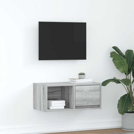 Mobile Porta TV Grigio Sonoma 60x31x25,5 cm Legno Multistrato