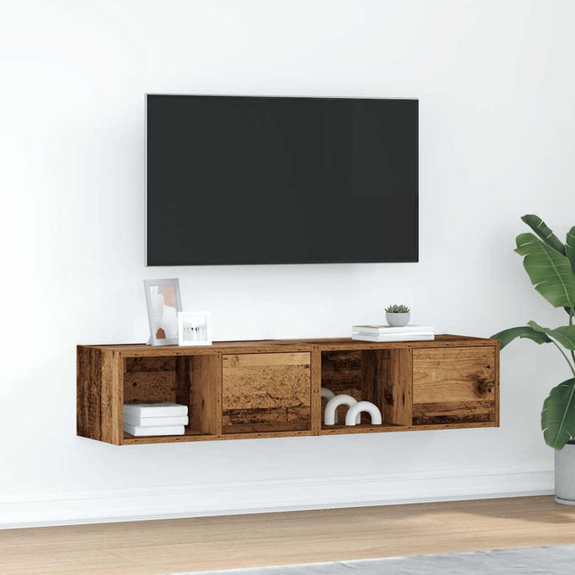 Mobili Porta TV 2 pz Legno Antico 60x31x25,5 cm in Truciolato