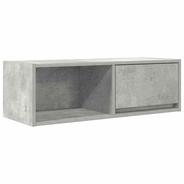 Mobile per TV Grigio Cemento 80x31x25,5 cm Legno Multistrato