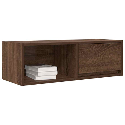 Mobile Porta TV Rovere Marrone 80x31x25,5 cm Legno Multistrato