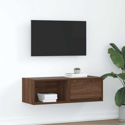 Mobile Porta TV Rovere Marrone 80x31x25,5 cm Legno Multistrato