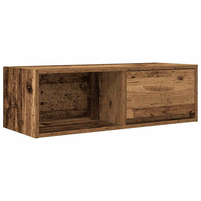 Mobile Porta TV Legno Antico 80x31x25,5 cm Legno Multistrato