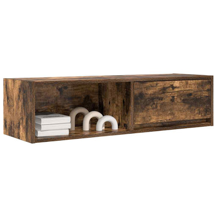 Mobili TV 2 pz Rovere Fumo 100x31x25,5 cm Legno Multistrato