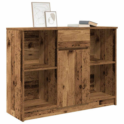 Credenza con Cassetto Legno Antico 101x35x76 cm in Truciolato