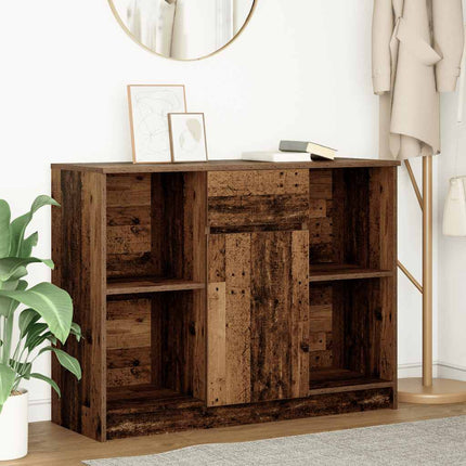 Credenza con Cassetto Legno Antico 101x35x76 cm in Truciolato