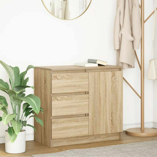 Credenza con Cassetto Rovere Sonoma 71x35x65 cm in Truciolato