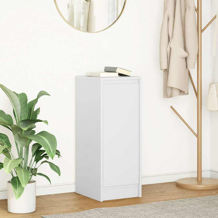 Credenza Bianca 29,5x34x76 cm in Legno Multistrato