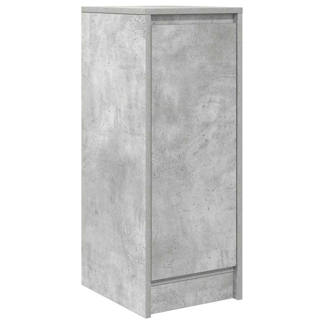 Credenza Grigio Cemento 29,5x34x76 cm in Legno Multistrato