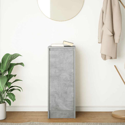 Credenza Grigio Cemento 29,5x34x76 cm in Legno Multistrato