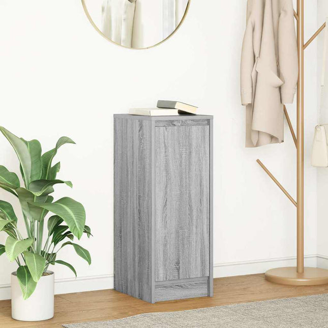 Credenza Grigio Sonoma 29,5x34x76 cm in Legno Multistrato