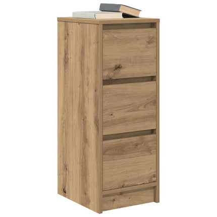 Credenza Rovere Artigianale 29,5x34x76 cm in Legno Multistrato