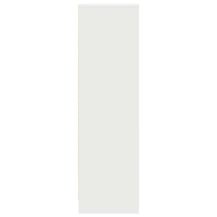 Credenza Bianca 29,5x34x119,5 cm in Legno Multistrato