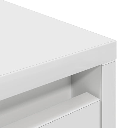 Credenza Bianca 29,5x34x119,5 cm in Legno Multistrato