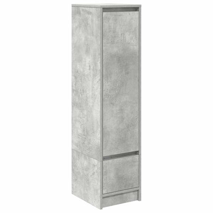Credenza Grigio Cemento 29,5x34x119,5 cm in Legno Multistrato