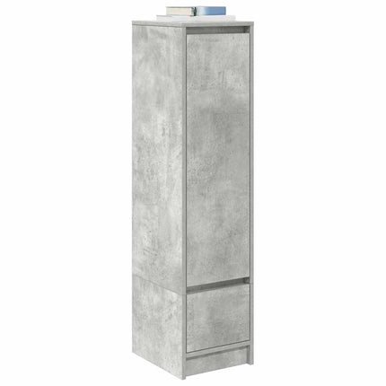 Credenza Grigio Cemento 29,5x34x119,5 cm in Legno Multistrato