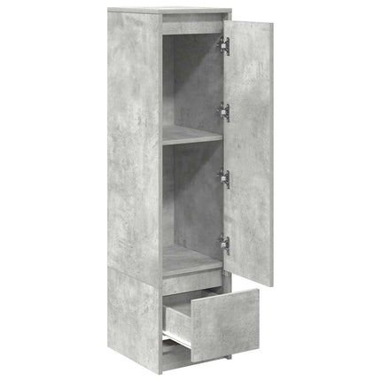 Credenza Grigio Cemento 29,5x34x119,5 cm in Legno Multistrato
