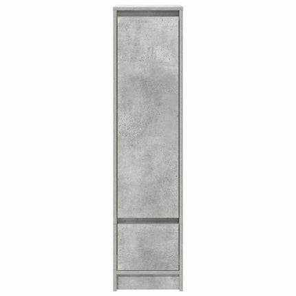 Credenza Grigio Cemento 29,5x34x119,5 cm in Legno Multistrato