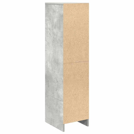 Credenza Grigio Cemento 29,5x34x119,5 cm in Legno Multistrato