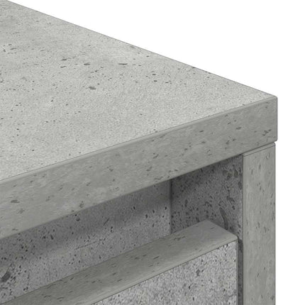 Credenza Grigio Cemento 29,5x34x119,5 cm in Legno Multistrato