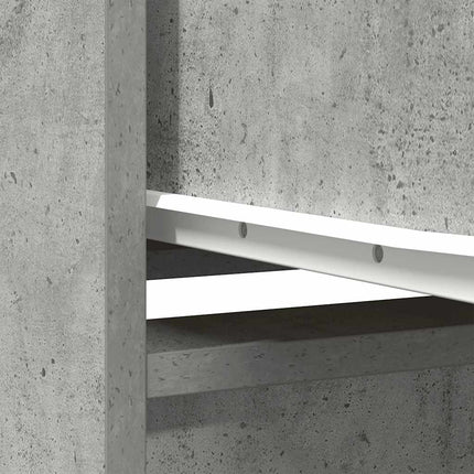 Credenza Grigio Cemento 29,5x34x119,5 cm in Legno Multistrato