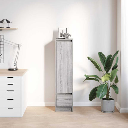 Credenza Grigio Sonoma 29,5x34x119,5 cm in Legno Multistrato