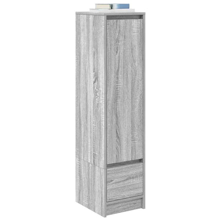 Credenza Grigio Sonoma 29,5x34x119,5 cm in Legno Multistrato
