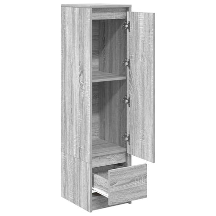 Credenza Grigio Sonoma 29,5x34x119,5 cm in Legno Multistrato